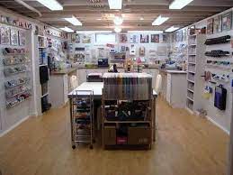 Lovely room with everything tucked neatly in place. Scrap Room Craft Room Craft Room Design Home Decor