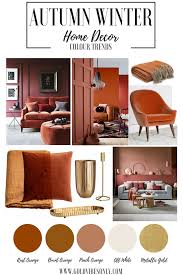 Autumn Winter Interior Decor Colour Trends In 2020 Living Room Orange Burnt Orange Living Room Home Decor