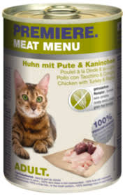 Zusammen entschlüsseln wir das fachchinesisch auf futterdosen und finden heraus was biologisch gesehen wirklich die beste nahrung für deine katze ist. Premiere Meat Menu Adult 6x400g Huhn Mit Pute Kaninchen Von Fressnapf Ansehen