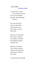 Specialistii spun ca pierderea prematura a parului este un rezultat combinat al mai multori factori. George Cosbuc Poezii