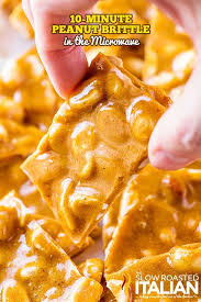 Microwave Peanut Brittle Recipe Is A Simple Recipe That Comes Together In 10 Minutes With No Fuss And L Microwave Peanut Brittle Brittle Recipes Peanut Brittle