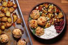 Maybe you would like to learn more about one of these? Sheet Pan Greek Chicken Meatballs And Potatoes Kinda Healthy Recipes