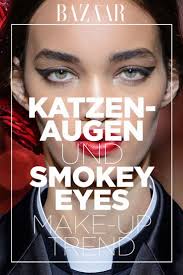 Dramatische Augen Sind Das Beste Make Up Fur Den Abend Verfuhrerische Katzenaugen Uppige Wimpern Oder Rauchiger Lidschatten Zum Beispiel Auf Dem Laufsteg Bei Makeup Trends Katze Schminken Smokey Eyes