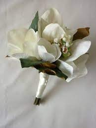 Magnolia Bouquet Artificial Wedding Bouquet Magnolia Bouquet Tropical Wedding Flowers Magnolia Wedding