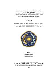 Pdf | abstrak komunikasi organisasi pada umumnya membahas tentang struktur dan fungsi organisasi, hubungan antarmanusia karena pentingnya komunikasi dalam organisasi maka perlu menjadi perhatian pengelola agar dapat membantu dalam pelaksanaan tugasnya. Top Pdf Komunikasi Dalam Organisasi Universitas Doc 123dok Com