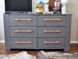 19 Inexpensive Ways To Upgrade Things You Already Own Diy Dresser Copper Diy Copper Drawer Pulls