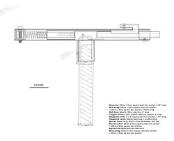 Underside of sterling mk4 (l2a3) housing. Extremely Simple Ultra Compact Clandestine Submachine Gun Impro Guns