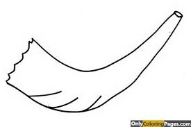Shofar Coloring Pages Rosh Hashanah Shofar Rosh Hashanah Crafts