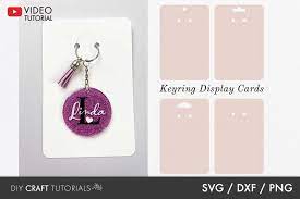 Keyring Display Card Svg Packaging Svg Key Ring Tag Svg 1148578 Illustrations Design Bundles In 2021 Keychain Display Keychain Design Display Cards