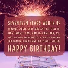 Happy birthday to my darling daughter! Happy 17th Birthday Wishes By Birthday Wishes Guru