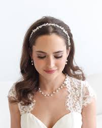Allure Wedding Jewelry Flora Silver Headband