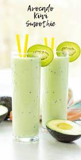 Avocado Kiwi Smoothie Simply Made Recipes Recipe Kiwi Smoothie Healthy Kiwi Smoothie Smoothie Recipes Healthy