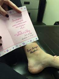 See more ideas about tattoos, autism tattoos, awareness tattoo. The Tattoo I Got In Remembrance Of My Grandmother Who Passed Away In 2010 Love Always Grandma Writing Tattoos Signature Tattoos Handwriting Tattoos
