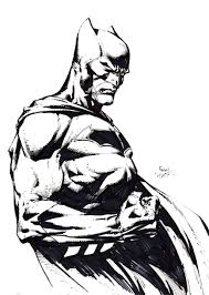 Artwork Batman Comic Art Black And White David Finch Signed Original Batman Dc Comic Art Sketch The Dark Knight Comic Art Sketch Comic Art Dc Comics Art