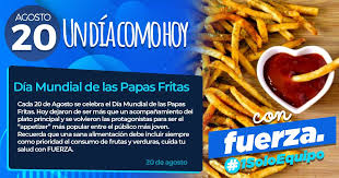About press copyright contact us creators advertise developers terms privacy policy & safety how youtube works test new features press copyright contact us creators. Dia Mundial De Las Papas Fritas Papas Fritas Mundial De Frio