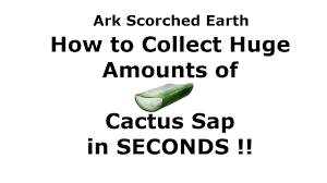 Even before the true desert biome gets released there are several locations to get cactus sap on ragnarok map. How To Collect Lots Of Cactus Sap In Seconds Youtube