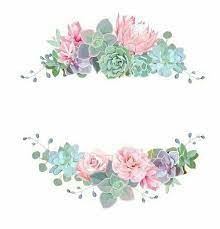 Flowers Layout Pola Bunga Kartu Bunga Bunga Vintage