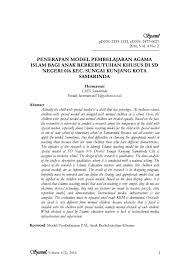 1) perencanaan pembelajaran anak berkebutuhan khusus, 2) pelaksanaan pembelajaran anak berkebutuhan khusus , 3) evaluasi pembelajaran anak berkebutuhan khusus, di sekolah penyelenggara pendidikan inklusif. Penerapan Model Pembelajaran Agama Islam Bagi Anak Berkebutuhan Khusus By Jurnal Syamil Issuu