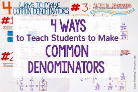 All of the dominoes are placed face down. 4 Ways To Teach Students To Make Common Denominators