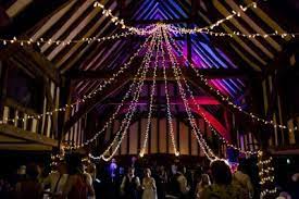 Fairy Light Star Canopy At Night Fairy Lights Great Fosters Wedding Lights