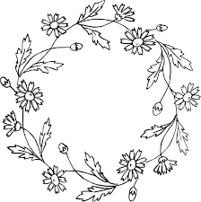 Floral Wreath Clip Art Vector Images Wreath Clip Art Flower Border Drawing Vintage Flower Tattoo