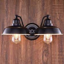 Or add a cool accent with industrial. Co Z 2 Light Rustic Vanity Light In Oil Rubbed Bronze Finish Vintage Industrial Bathroom Wall Lighting Fixture Metal Wall Mount Lamp For Farmhouse Bathroom Bedroom Reading Cafe Amazon Com