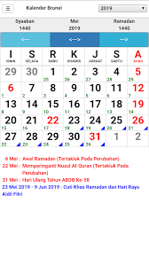 Awal ramadhan 2019, tarekat naqsabandiyah mulai puasa sabtu besok. Brunei Kalender 1 5 Download Android Apk Aptoide