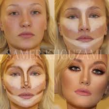 Highlight And Contour Konturierung Gesicht Schminken Schminkzeug