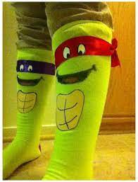 Crazy Sock Day Activities Crazysockdayactivities Made These Cool Ninja Turtle Socks For Crazy Sock Day So Easy An Fu Crazy Socks Silly Socks Crazy Hat Day