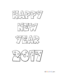 Search through more than 50000 coloring pages. Happy New Year 2017 Coloring Pages Coloring Home