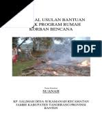 Bagaimana pergeseran dana apbn 2020 selama pan … demik b. Proposal Bantuan Bencana Banjir