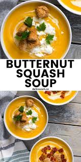 Easy Butternut Squash Soup Recipe Delicrunch Recipes Recipe Healthy Soup Recipes Butternut Squash Soup Dairy Free Vegetable Recipes