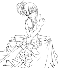 Anime colouring coloring pages for kids. Coloring Pages Fairy Tail Print Free Anime Characters