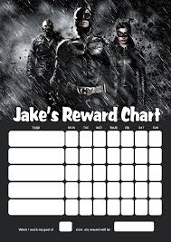 Personalised Batman Reward Chart Adding Photo Option Available