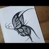 Printable butterfly and flower coloring page. 3