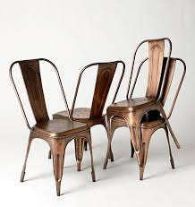 Ad Augusta Per Angusta Traditional Dining Chairs Copper Chair Metal Cafe Chairs