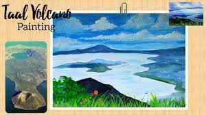 The multiple eruptions caused the double lake thing, which just looks so darn beautiful today, doesn't the volcano is situated only about 90 minutes south of manila, and it's very easy to find on a map. Taal Volcano Painting Youtube