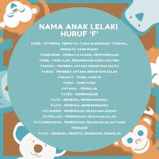 Maknai bayi anda dengan nama yang indah dan berarti. Nama Anak Lelaki Huruf F 80 Nama Indah Dengan Maksudnya