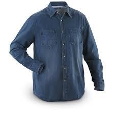 Joseph Abboud Denim Shirt Dark Rinse Blue 152072 Shirts