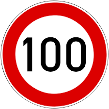 You can't do %100 because out of 100 100 doesn't make sense. File Hungary Road Sign C 033 100 Svg Wikipedia