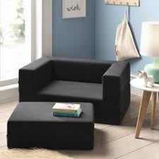 Offering seating and storage space, this sectional with ottoman is an ideal option for living rooms that are a bit short on square footage. Sleeper Sofa Sectional Toddler Kids Chairs Seating You Ll Love In 2021 Wayfair