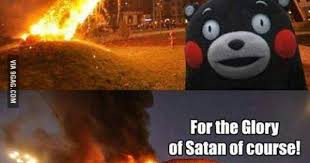 「for the glory of satan of course」の画像検索結果