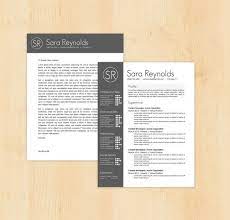 Double your impact with a matching resume and cover letter combo. Resume Template Cover Letter Template The Sara Reynolds Resume Design Instant Downlo Cover Letter For Resume Cover Letter Template Unique Resume Template