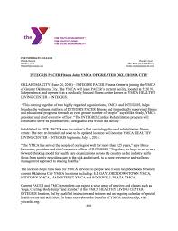Integris Pacer Fitness Joins Ymca Of Greater Oklahoma City June 24 2016 Workout Plan Gym Workout Plan Summer Workout Plan