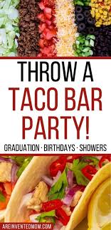 For centerpieces that can double. How To Throw A Killer Taco Bar Party Easy Party Idea A Reinvented Mom