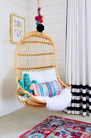 Refined and elegant, deliberate and thoughtful — with outdoor living fun. Trendspotting Hanging Chairs Are Swinging Into Kids Design Project Nursery Small Kids Room Hanging Chair Kid Room Decor