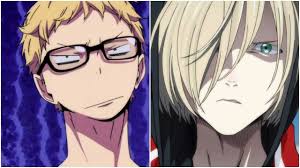 Murase ayumu as hinata shoyo ishikawa kaito as kageyama tobio uchiyama kouki as tsukishima kei saito. Did You Know That Tsukishima Kei Haikyuu And Yuri Plisetsky Has The Same Seiyuu Uchiyama Kouki Has A Really Good Voice Known For Voicing Ichijou Raku Meru