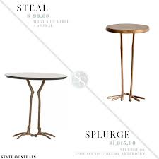 Bird Leg Side Table Side Table Table Gold Side Table