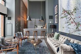 Industrial Spacious But With Trendy Glamour Decoholic Contemporary Apartment Interior Design Interior