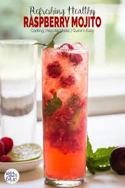 Non Alcoholic Raspberry Mojito Recipe Healthy Naturally Sweetened Recipe Drinks Alcohol Recipes Mojito Recipe Raspberry Mojito
